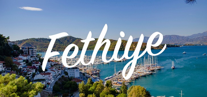Fethiye, a town where blue and green are combined