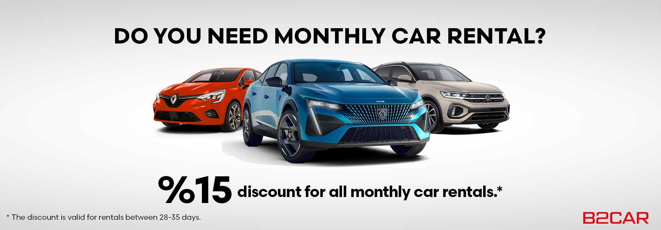 Monthy rental discount now! | Turkey Car Rental